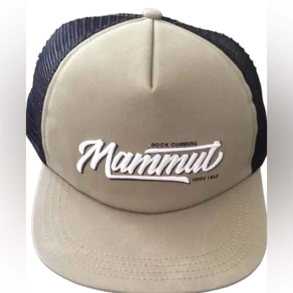 MAMMUT Mesh Snap Back Crag Cap Dolomites Rock Climbing Trucker Hat